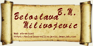 Beloslava Milivojević vizit kartica